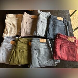 Bonobos jeans, lot of 8!  32x32. Slim.